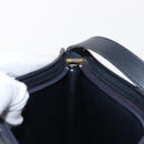 Christian Dior Trotter Canvas Shoulder Bag Navy Gold Auth 153836-19