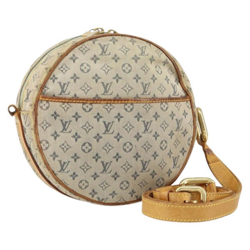 LOUIS VUITTON Monogram Mini Jeanne GM Shoulder Bag Blue Gold M92000 Auth 153839