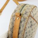 LOUIS VUITTON Monogram Mini Jeanne GM Shoulder Bag Blue Gold M92000 Auth 153839-10