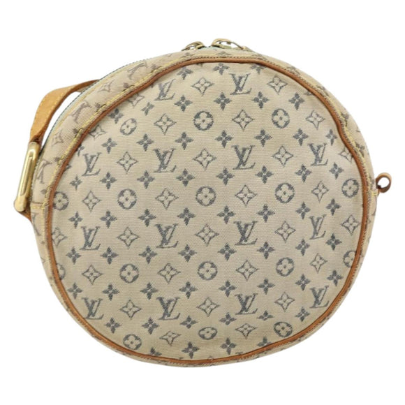 LOUIS VUITTON Monogram Mini Jeanne GM Shoulder Bag Blue Gold M92000 Auth 153839