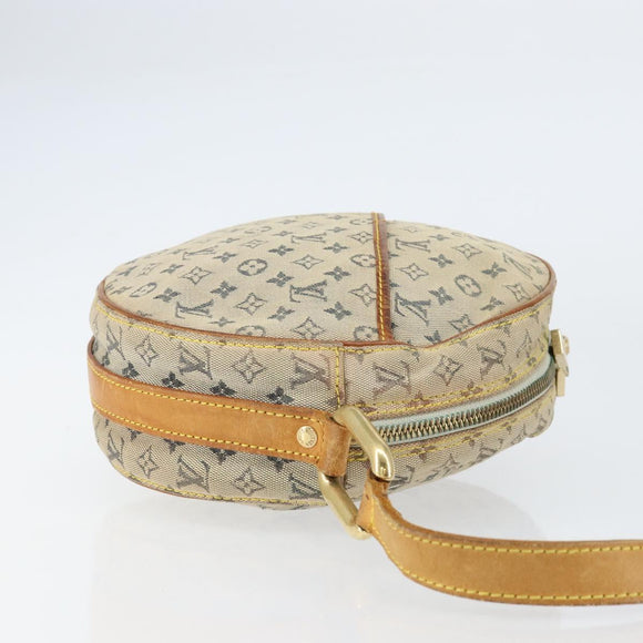 LOUIS VUITTON Monogram Mini Jeanne GM Shoulder Bag Blue Gold M92000 Auth 153839