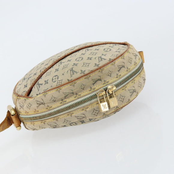 LOUIS VUITTON Monogram Mini Jeanne GM Shoulder Bag Blue Gold M92000 Auth 153839