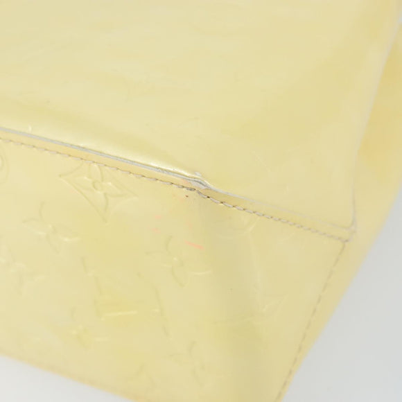 LOUIS VUITTON Monogram Vernis Reade PM Hand Bag Perle M91336 LV Auth 153840