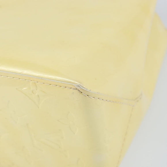 LOUIS VUITTON Monogram Vernis Reade PM Hand Bag Perle M91336 LV Auth 153840