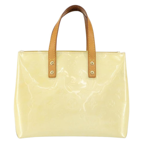 LOUIS VUITTON Monogram Vernis Reade PM Hand Bag Perle M91336 LV Auth 153840
