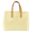 LOUIS VUITTON Monogram Vernis Reade PM Hand Bag Perle M91336 LV Auth 153840-2