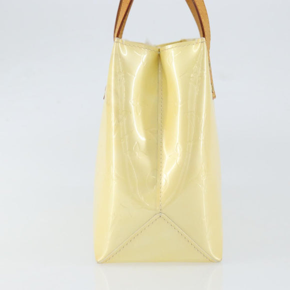 LOUIS VUITTON Monogram Vernis Reade PM Hand Bag Perle M91336 LV Auth 153840