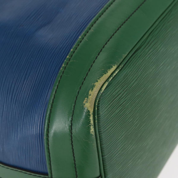 LOUIS VUITTON Epi Noe Shoulder Bag Bicolor Green Blue M44044 LV Auth 153843
