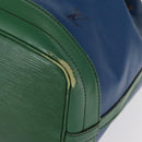 LOUIS VUITTON Epi Noe Shoulder Bag Bicolor Green Blue M44044 LV Auth 153843-14