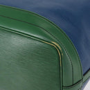 LOUIS VUITTON Epi Noe Shoulder Bag Bicolor Green Blue M44044 LV Auth 153843-16