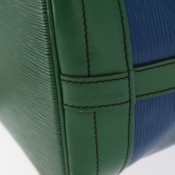 LOUIS VUITTON Epi Noe Shoulder Bag Bicolor Green Blue M44044 LV Auth 153843