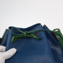 LOUIS VUITTON Epi Noe Shoulder Bag Bicolor Green Blue M44044 LV Auth 153843-10