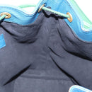 LOUIS VUITTON Epi Noe Shoulder Bag Bicolor Green Blue M44044 LV Auth 153843-18