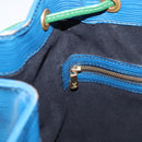 LOUIS VUITTON Epi Noe Shoulder Bag Bicolor Green Blue M44044 LV Auth 153843-20