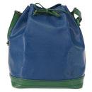 LOUIS VUITTON Epi Noe Shoulder Bag Bicolor Green Blue M44044 LV Auth 153843-13