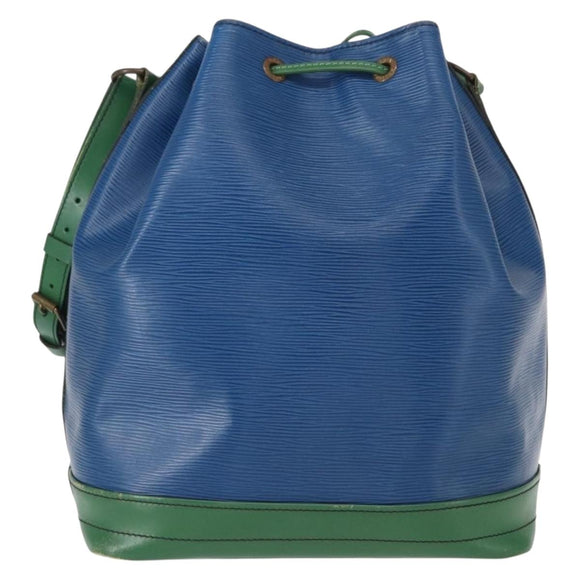 LOUIS VUITTON Epi Noe Shoulder Bag Bicolor Green Blue M44044 LV Auth 153843