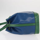 LOUIS VUITTON Epi Noe Shoulder Bag Bicolor Green Blue M44044 LV Auth 153843-4