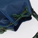 LOUIS VUITTON Epi Noe Shoulder Bag Bicolor Green Blue M44044 LV Auth 153843-6