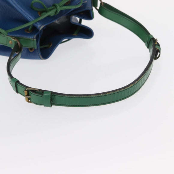 LOUIS VUITTON Epi Noe Shoulder Bag Bicolor Green Blue M44044 LV Auth 153843
