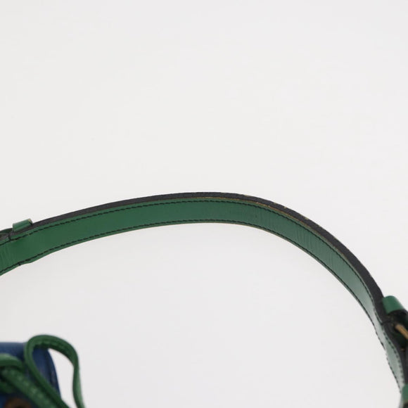 LOUIS VUITTON Epi Noe Shoulder Bag Bicolor Green Blue M44044 LV Auth 153843
