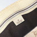 GUCCI GG Canvas Hand Bag Beige Gold 124260 Auth 153846-15