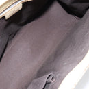 GUCCI GG Canvas Hand Bag Beige Gold 124260 Auth 153846-16