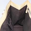 GUCCI GG Canvas Hand Bag Beige Gold 124260 Auth 153846-18