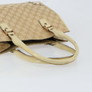 GUCCI GG Canvas Hand Bag Beige Gold 124260 Auth 153846-7