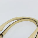 GUCCI GG Canvas Hand Bag Beige Gold 124260 Auth 153846-8