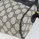 GUCCI GG Supreme Sherry Line Shoulder Bag PVC Navy Gold 001 4071 5 Auth 153849-10