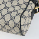 GUCCI GG Supreme Sherry Line Shoulder Bag PVC Navy Gold 001 4071 5 Auth 153849-12