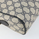 GUCCI GG Supreme Sherry Line Shoulder Bag PVC Navy Gold 001 4071 5 Auth 153849-13