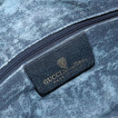 GUCCI GG Supreme Sherry Line Shoulder Bag PVC Navy Gold 001 4071 5 Auth 153849-16