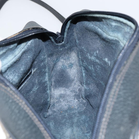 GUCCI GG Supreme Sherry Line Shoulder Bag PVC Navy Gold 001 4071 5 Auth 153849