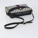 GUCCI GG Supreme Sherry Line Shoulder Bag PVC Navy Gold 001 4071 5 Auth 153849-7