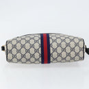 GUCCI GG Supreme Sherry Line Shoulder Bag PVC Navy Gold 001 4071 5 Auth 153849-9