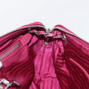 PRADA Chain Shoulder Bag Nylon Pink Silver Auth 153853-21