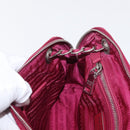 PRADA Chain Shoulder Bag Nylon Pink Silver Auth 153853-22