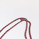 PRADA Chain Shoulder Bag Nylon Pink Silver Auth 153853-8