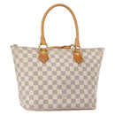 LOUIS VUITTON Damier Azur Saleya PM Tote Bag N51186 LV Auth 153855-1
