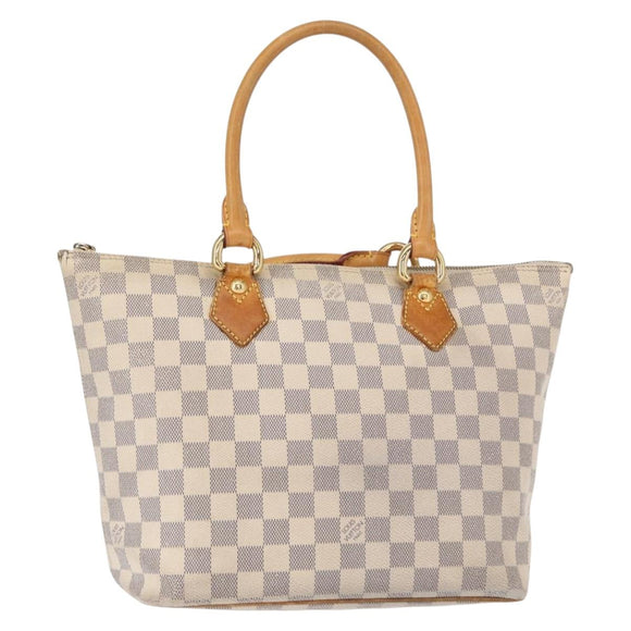 LOUIS VUITTON Damier Azur Saleya PM Tote Bag N51186 LV Auth 153855