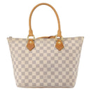 LOUIS VUITTON Damier Azur Saleya PM Tote Bag N51186 LV Auth 153855-2