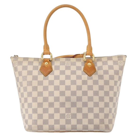 LOUIS VUITTON Damier Azur Saleya PM Tote Bag N51186 LV Auth 153855