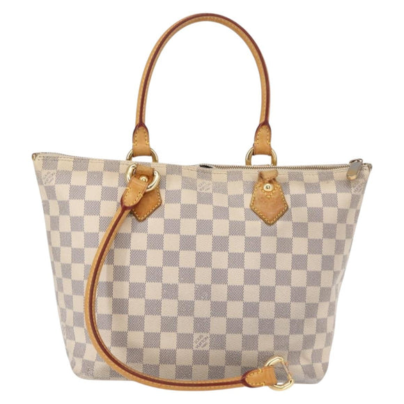 LOUIS VUITTON Damier Azur Saleya PM Tote Bag N51186 LV Auth 153855