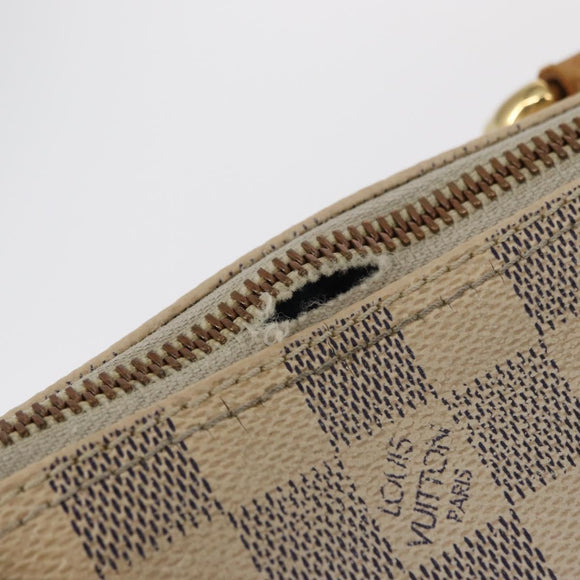 LOUIS VUITTON Damier Azur Saleya PM Tote Bag N51186 LV Auth 153855