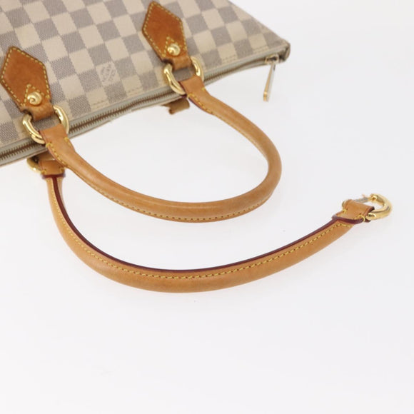 LOUIS VUITTON Damier Azur Saleya PM Tote Bag N51186 LV Auth 153855