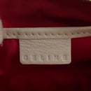 CELINE Accessory Pouch Canvas Green Gold Auth 153858V-15