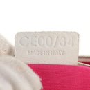 CELINE Accessory Pouch Canvas Green Gold Auth 153858V-20