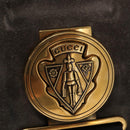 GUCCI Histeria Hand Bag Suede Black Gold 186235 Auth 153859-15