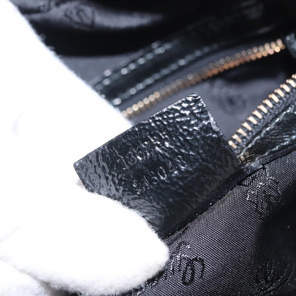 GUCCI Histeria Handtas Suède Zwart Goud 186235 Auth 153859